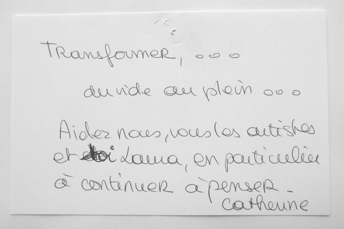 réponse donnée par un visiteur à la question "Et maintenant?" novembre 2015 - MacParis