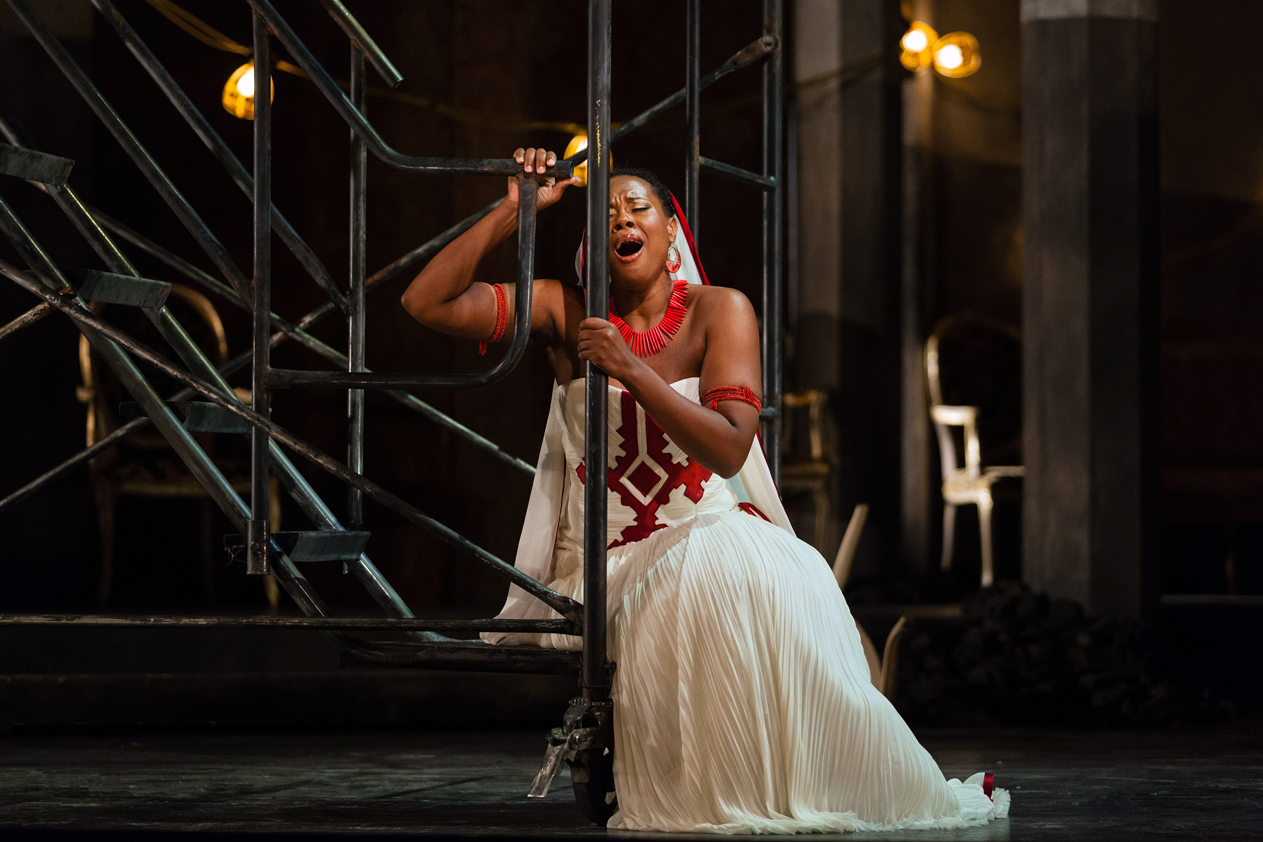  Adina Aaron in the title role of The Glimmerglass Festival 2012 production of  Aida . 