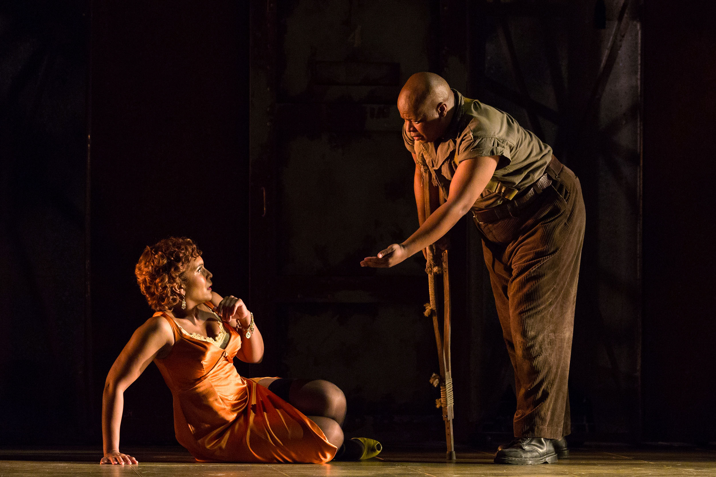  Talise Trevigne as Bess and Musa Ngqungwana as Porgy in The Glimmerglass Festival's 2017 production of The Gershwins'  Porgy and Bess . 