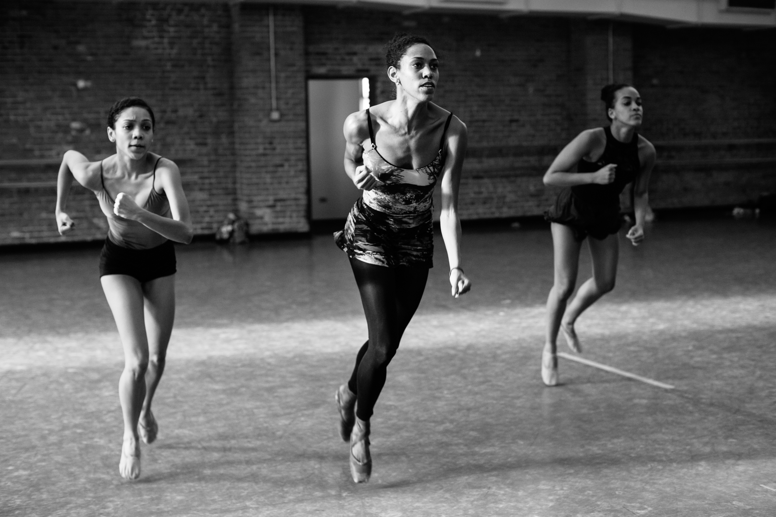  Dance Theatre of Harlem company members in rehearsal for Women Who Move Us, an initiative created to support new work by women. 