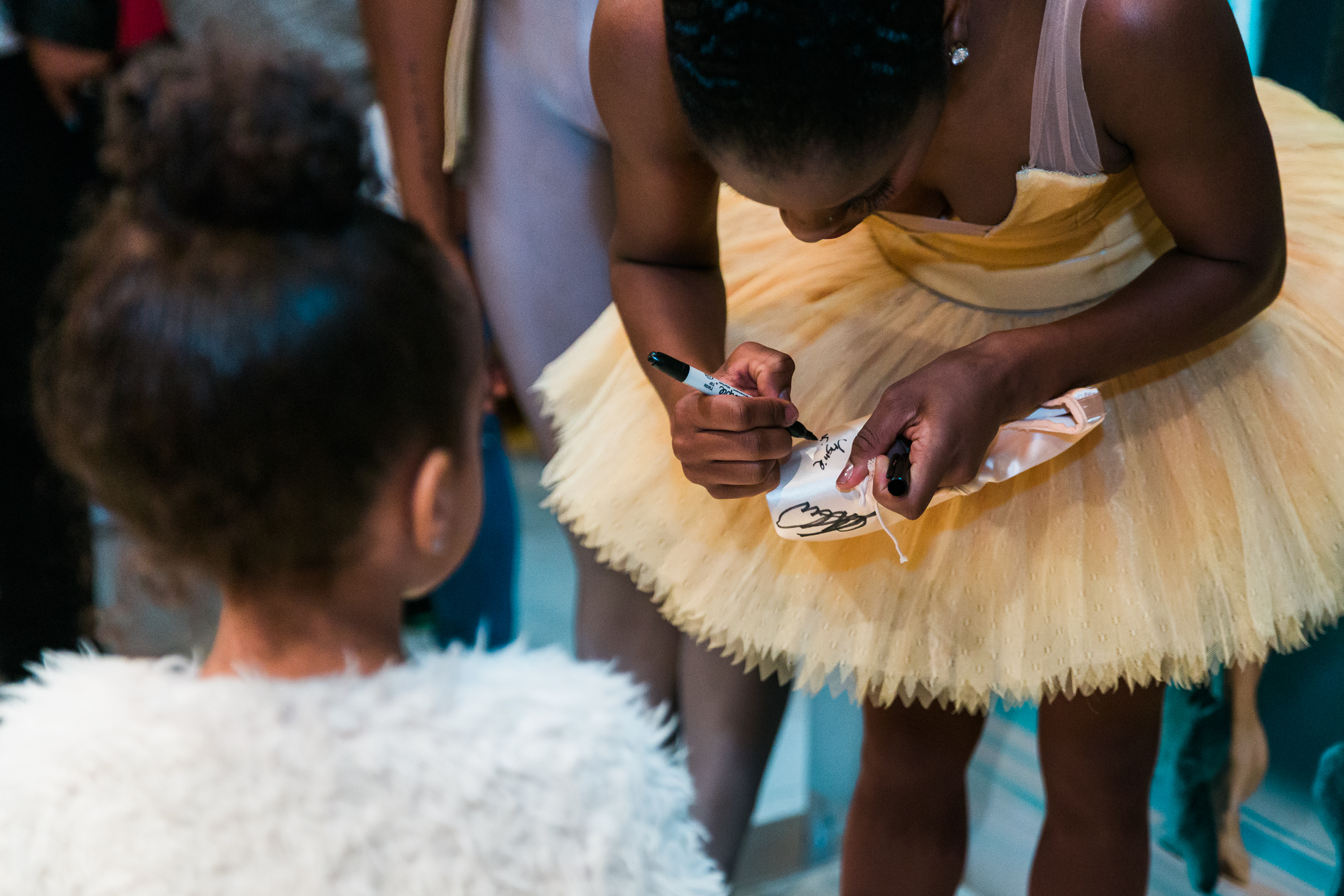  Dance Theatre of Harlem company member Ingrid Silva, during a  Meet the Ballerina  event at New York City Center. 