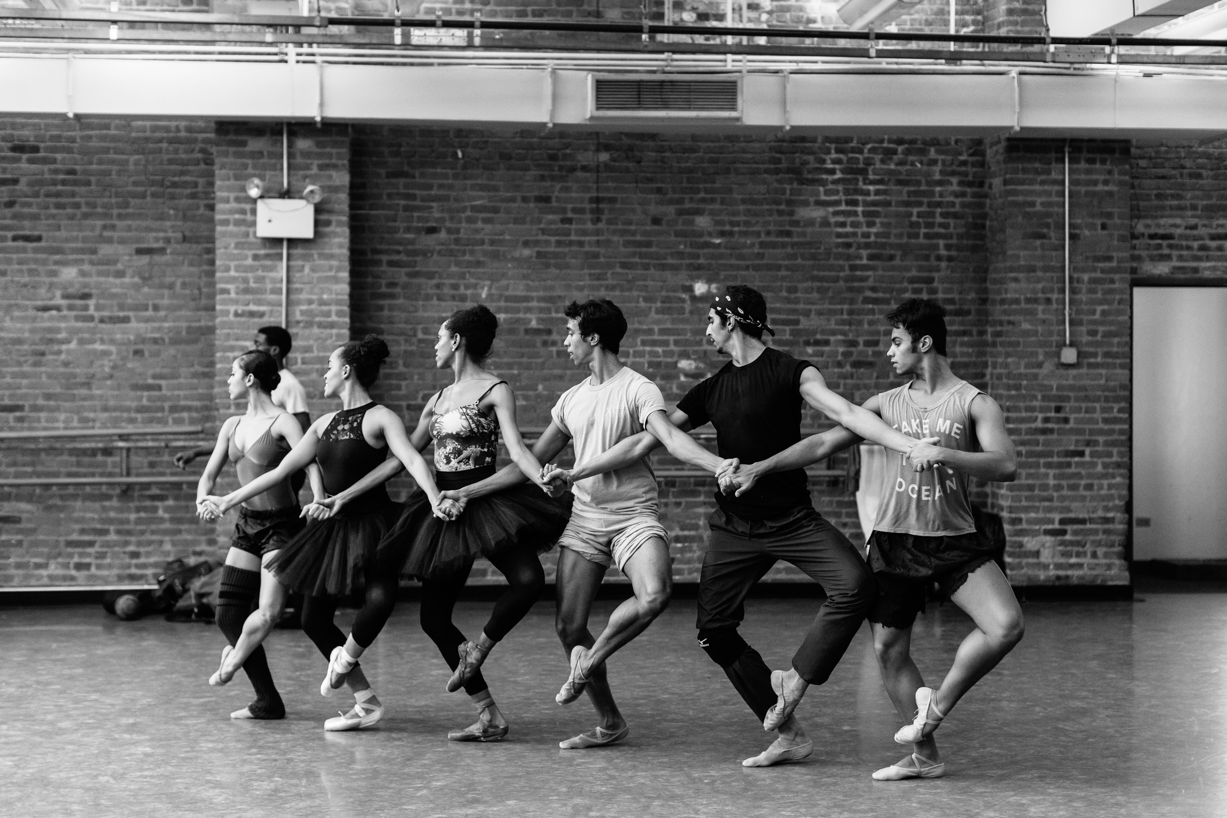  In rehearsal with Dance Theatre of Harlem. 