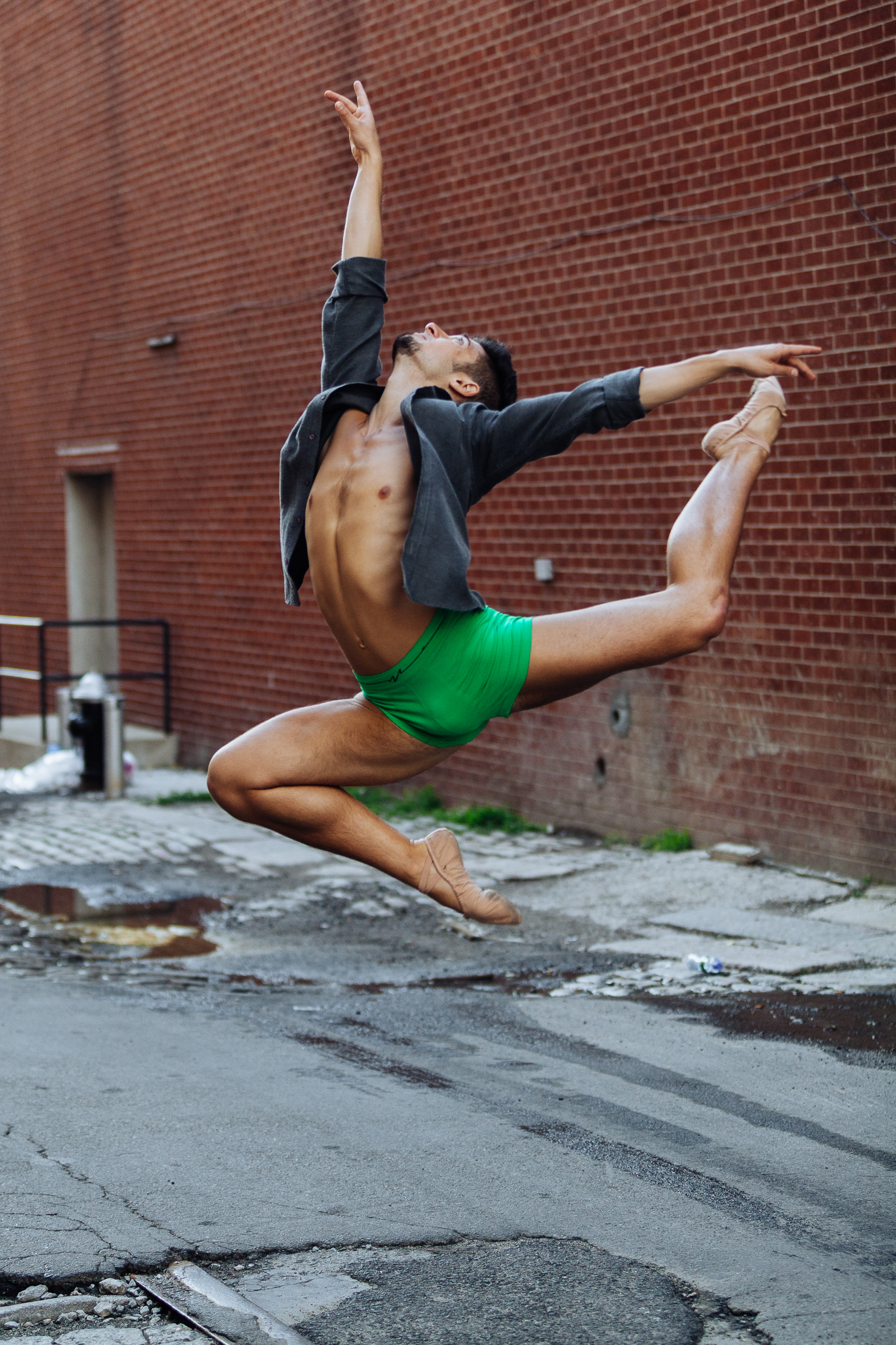  Dancer Thomas Varvaro in Dumbo, Brooklyn.  