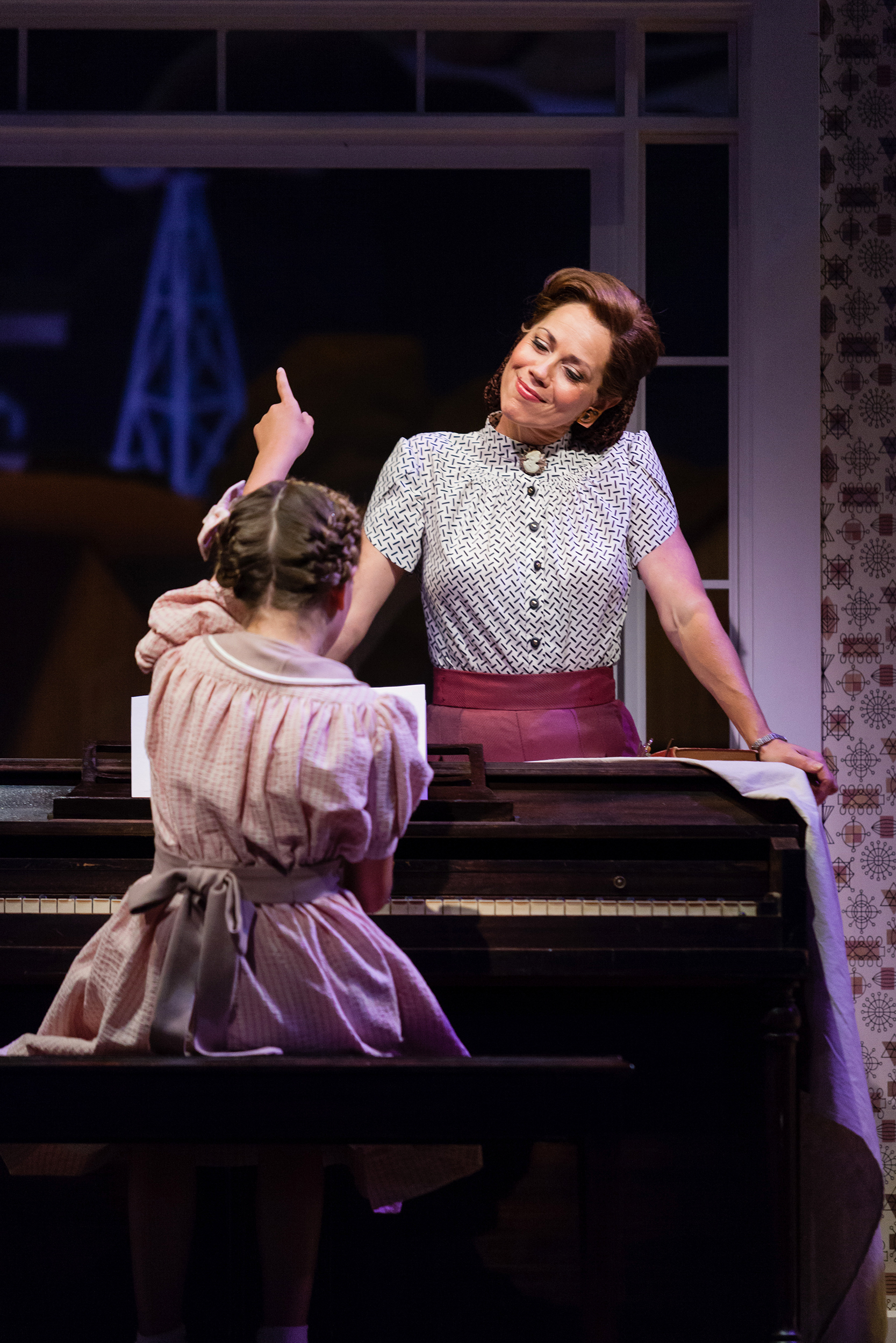  Elizabeth Futral as Marian Paroo with Aria Maholchic as Amaryllis in The Glimmerglass Festival’s production of  The Music Man . 