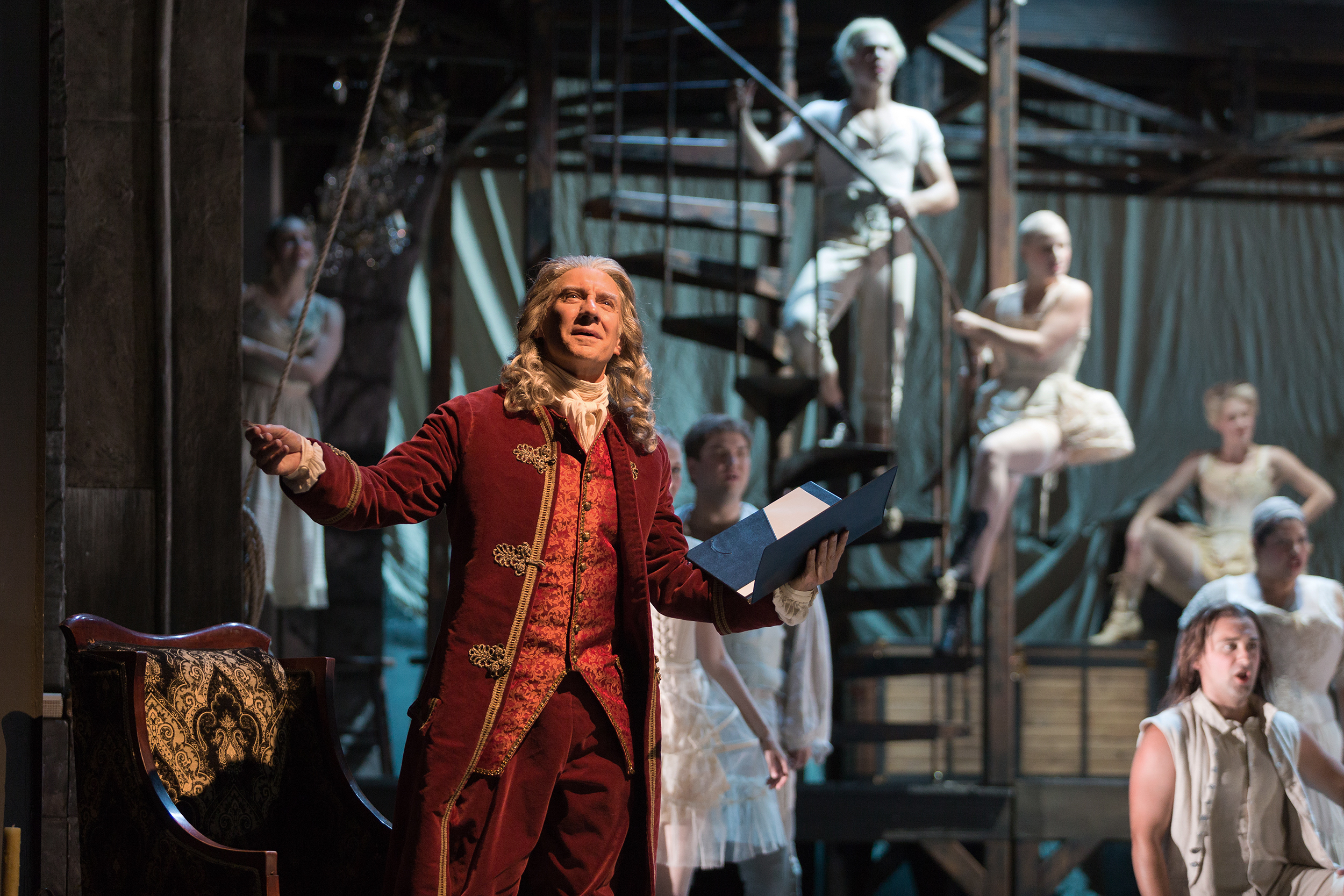  David Garrison as Voltaire in The Glimmerglass Festival production of Bernstein's  Candide . 