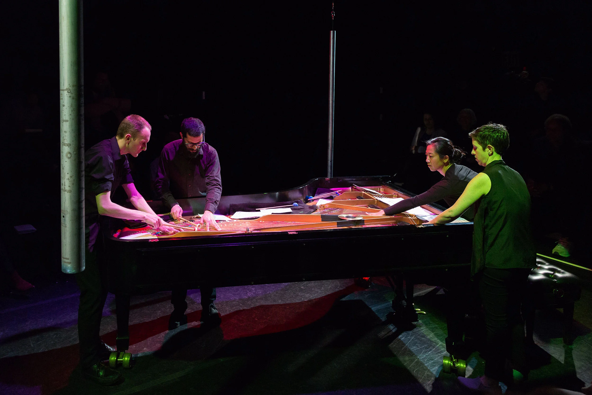 Yarn/Wire performs during Composer Portrait: Michael Gordon . Presented by the Miller Theatre at Columbia University.