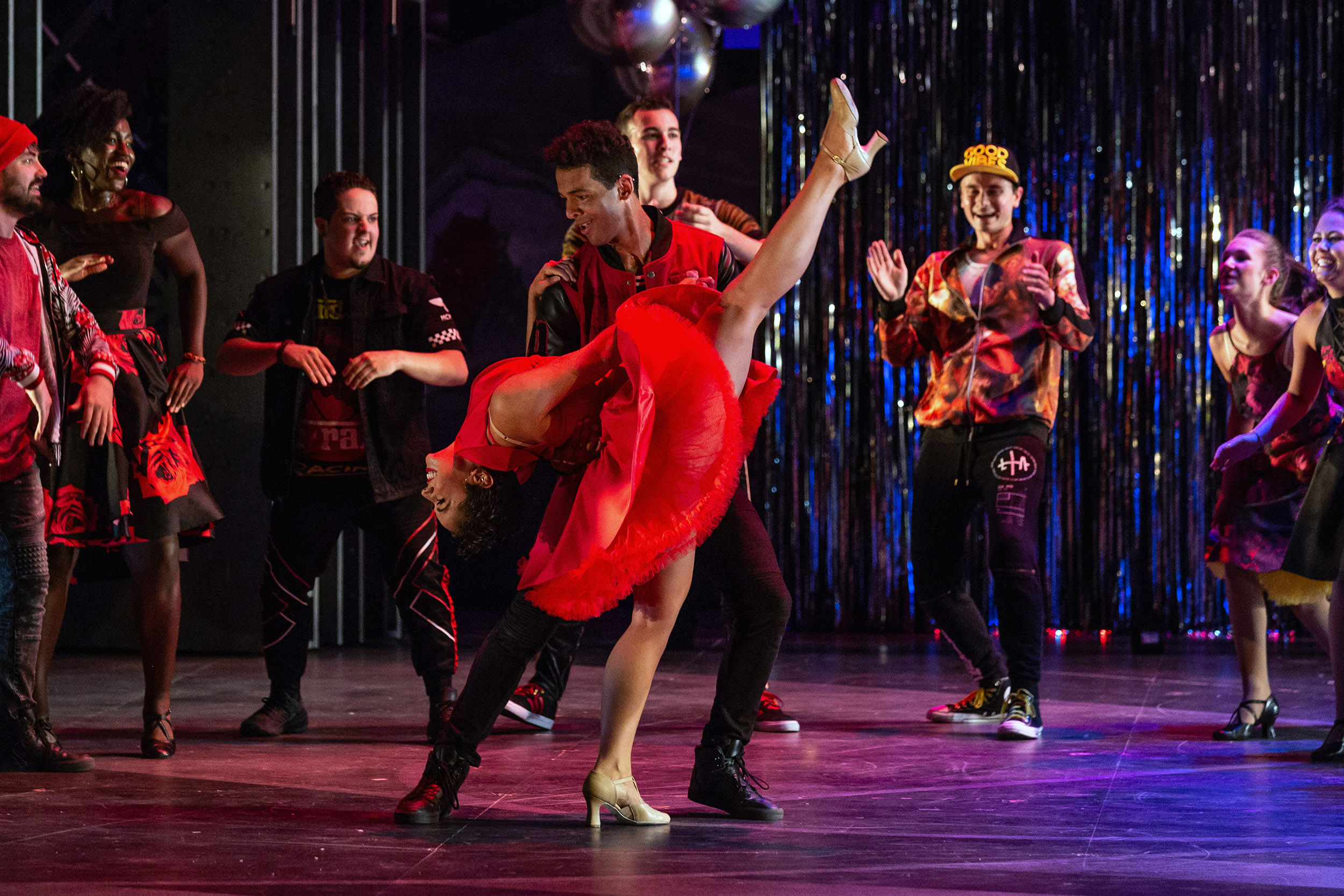  Amanda Castro as Anita and Corey Bourbonniere as Bernardo in The Glimmerglass Festival's 2018 production of Bernstein's  West Side Story.  