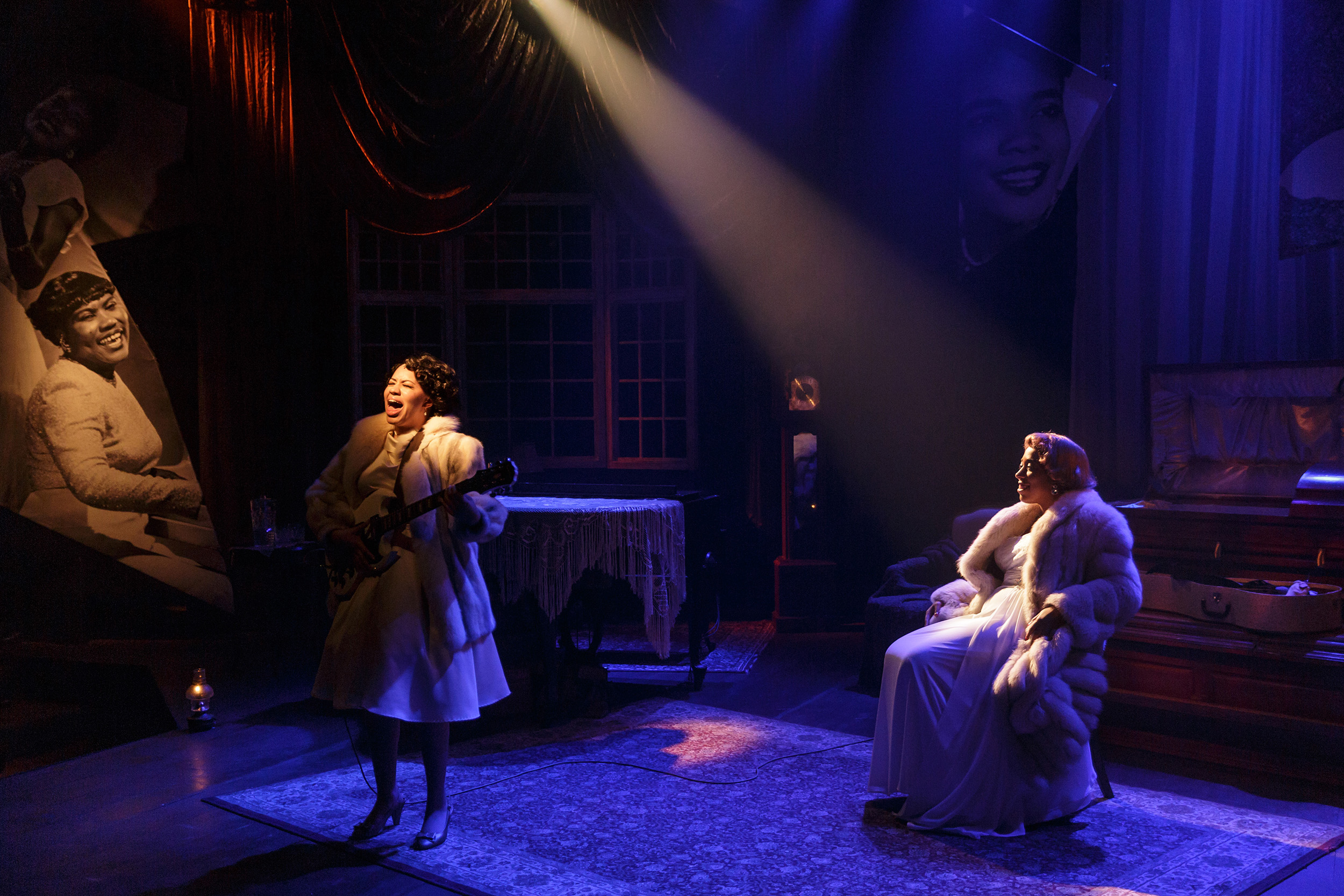  (L-R) Amaiya Holly and Noël Simoné Wippler in the Cygnet Theatre production of  Marie and Rosetta . 