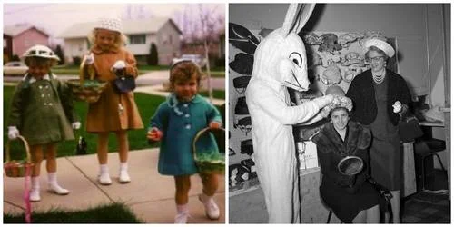 ...from Sybil Bruncheon's "EASTER EGGS-traordinaries"... Three Little Girls.....