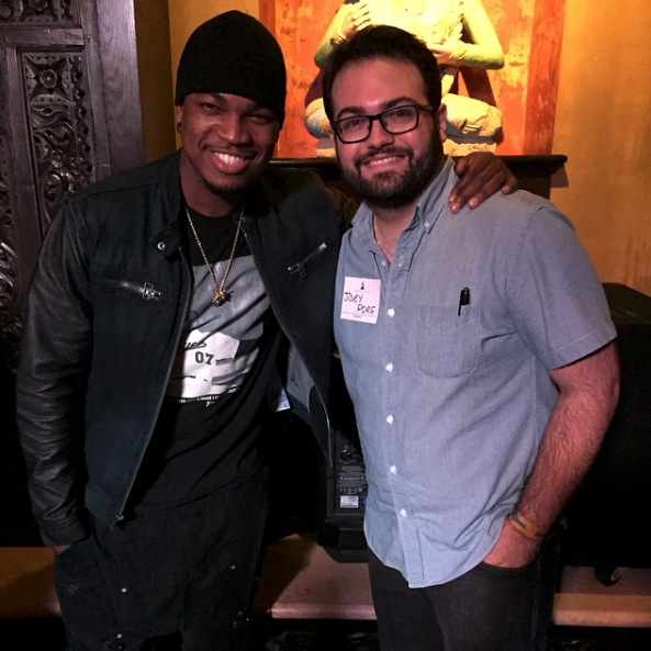 Joey and Ne-Yo at a GRAMMY event at the House of Blues in Dallas, TX
