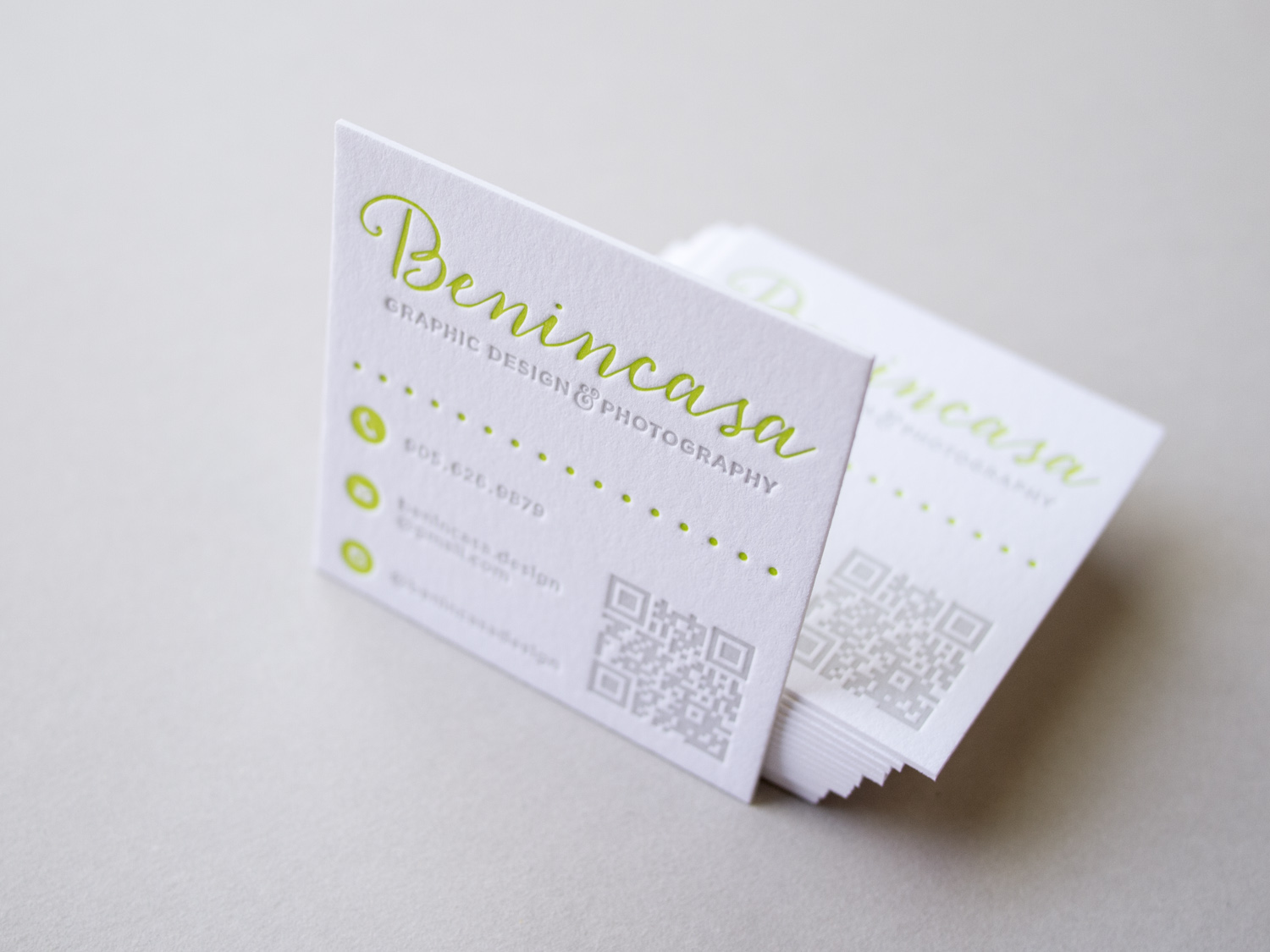 Benincasa Letterpress Business Card