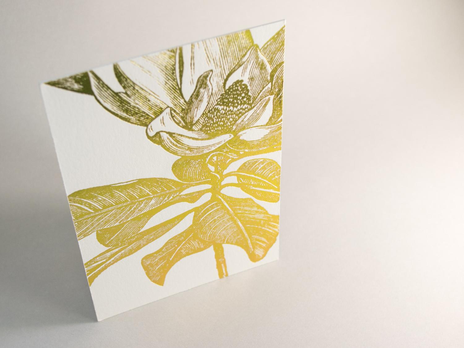 Gold Foil Botanical Invitation