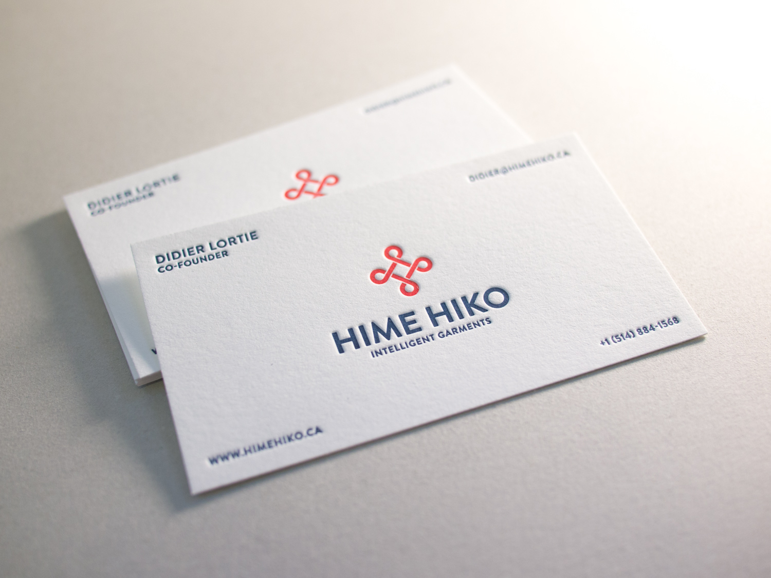 Letterpress Business Card for Hime Hiko