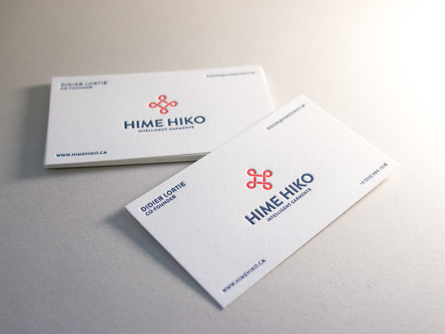 Letterpress Business Card for Hime Hiko