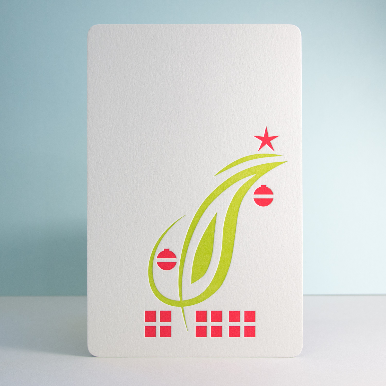 Letterpress Holiday Card