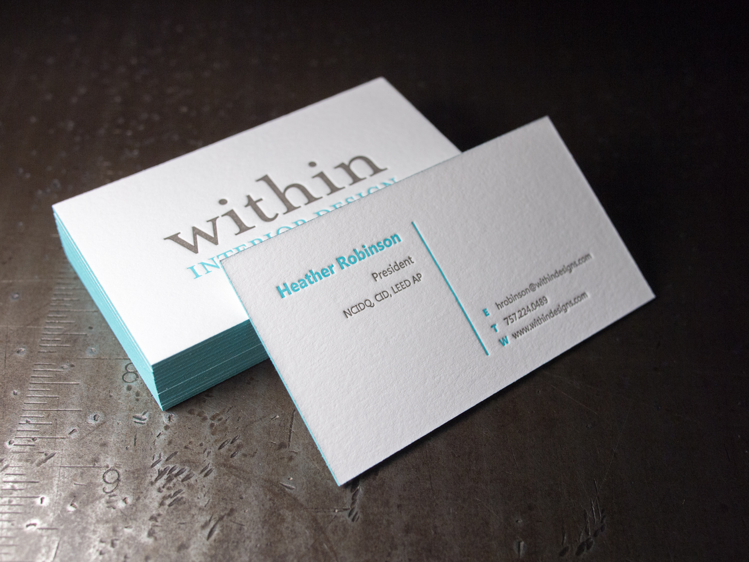 Letterpress Business Cards