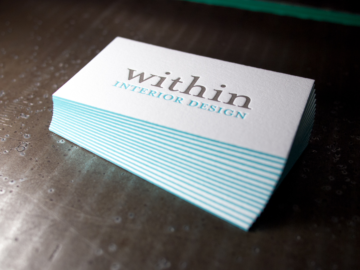 Edge Painted Business Cards