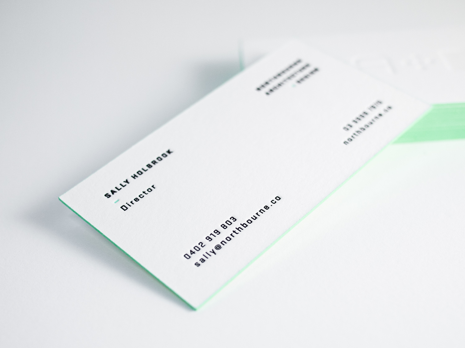 Letterpress Business Cards with Edge Paint