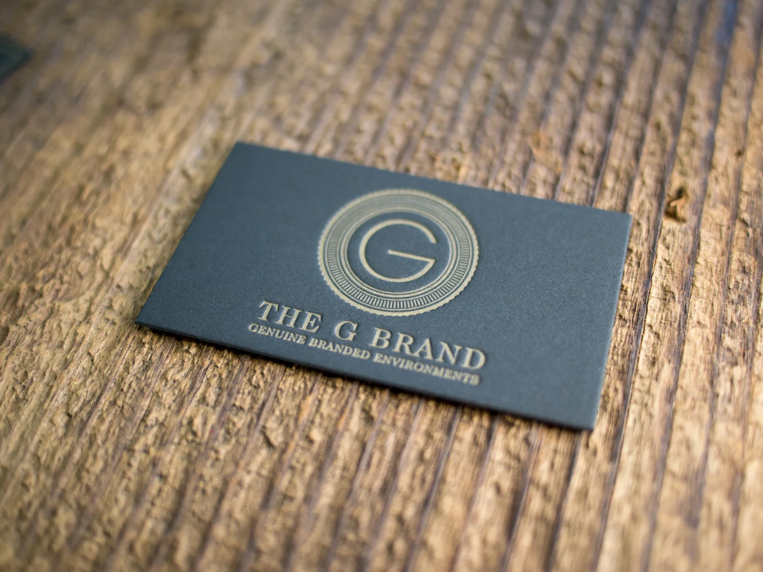 Black Letterpress Business Cards