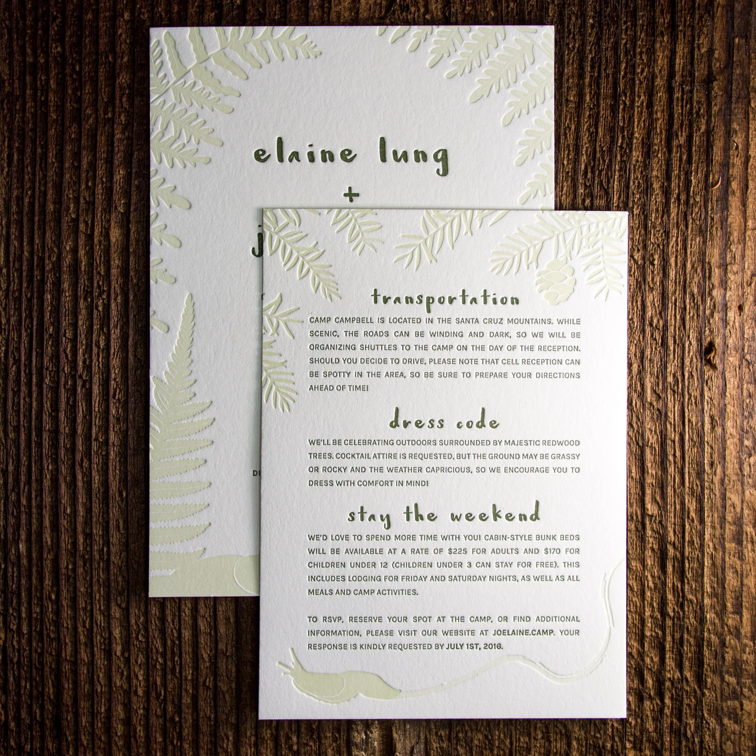 Forest Invitation Set