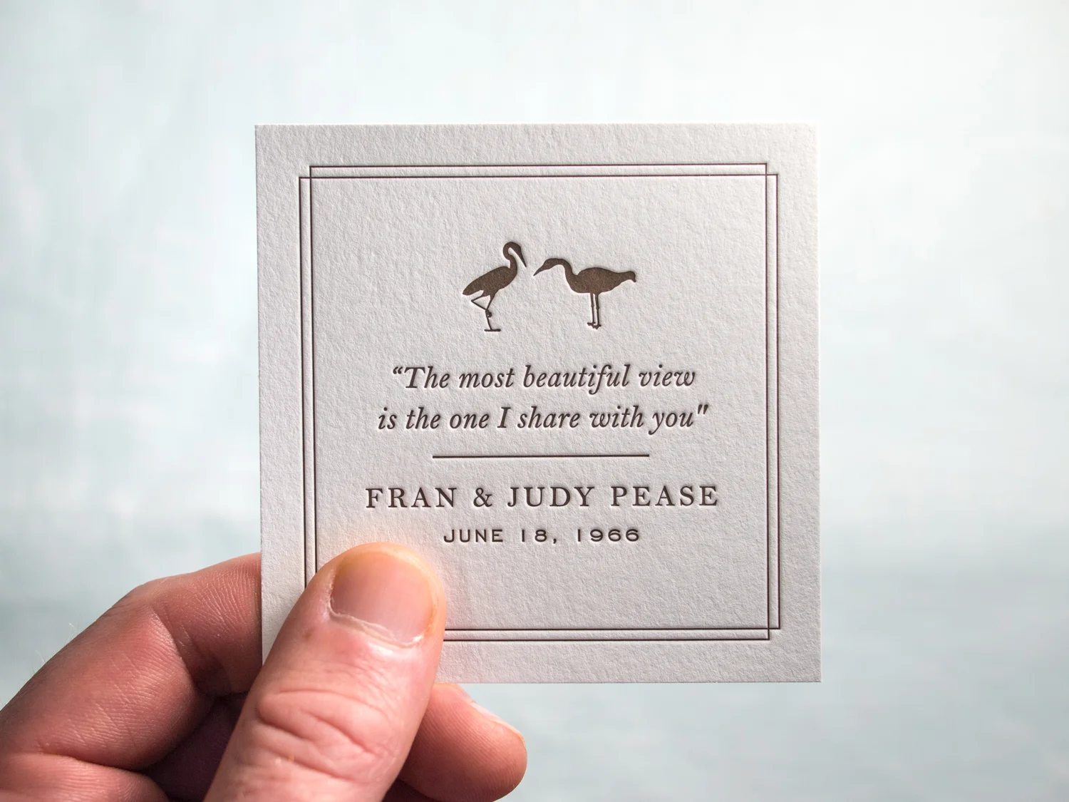 Letterpress Tag