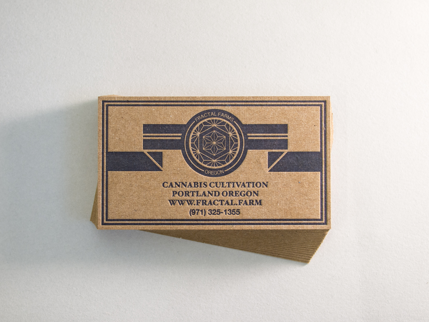 Chipboard Letterpress Business Cards