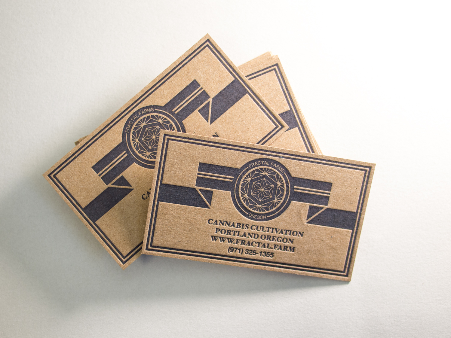 Recycled Letterpress Business Cards