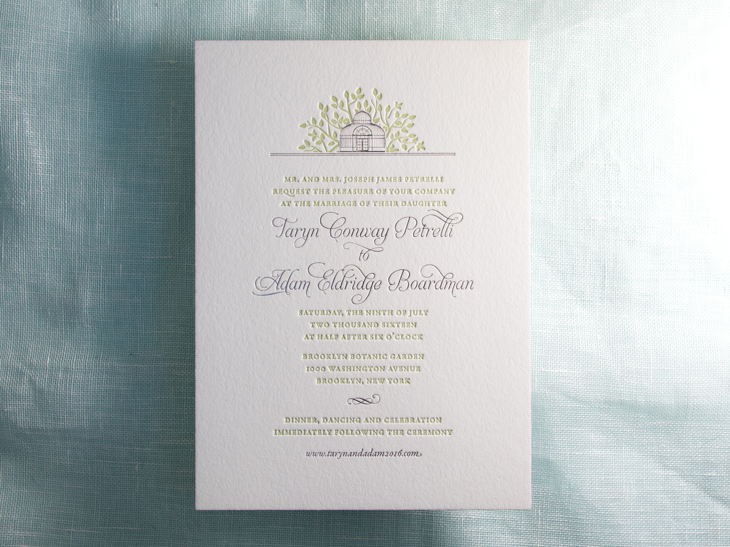 Letterpress Invitation