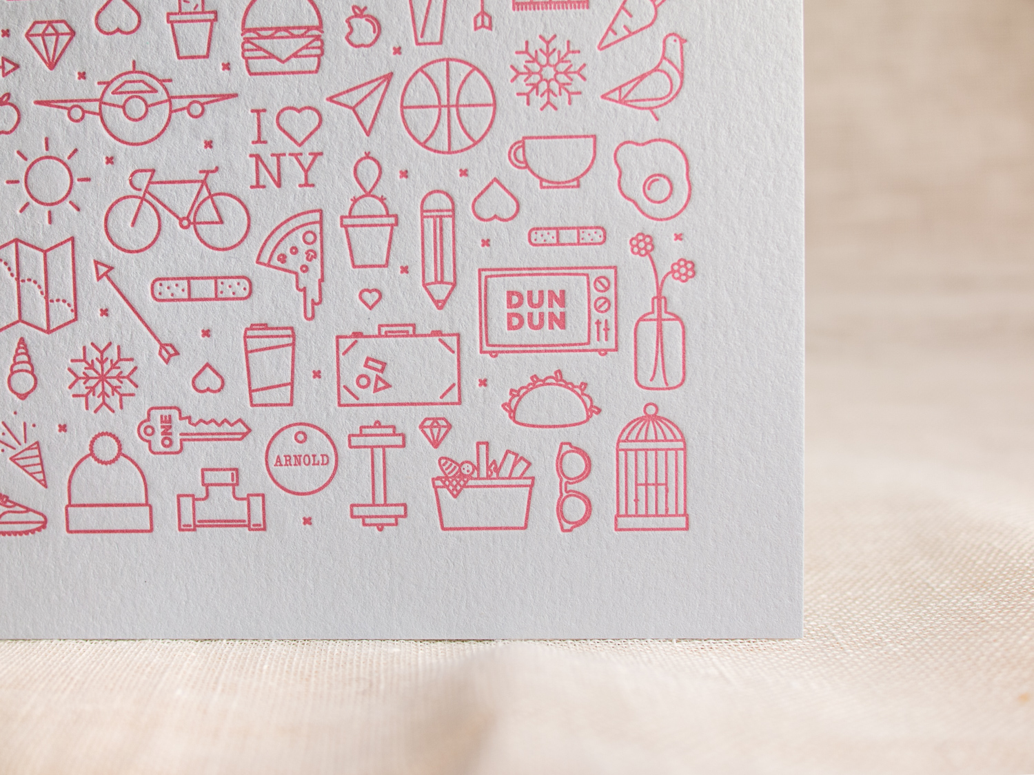 Letterpress Icons