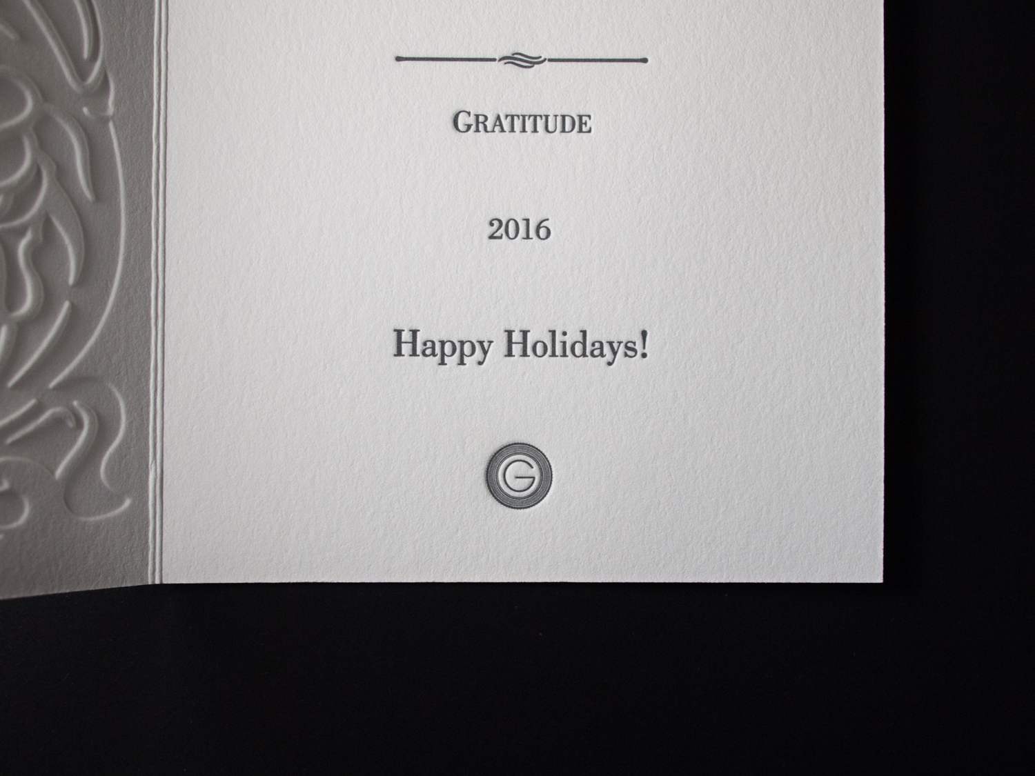 Letterpress Holiday Card