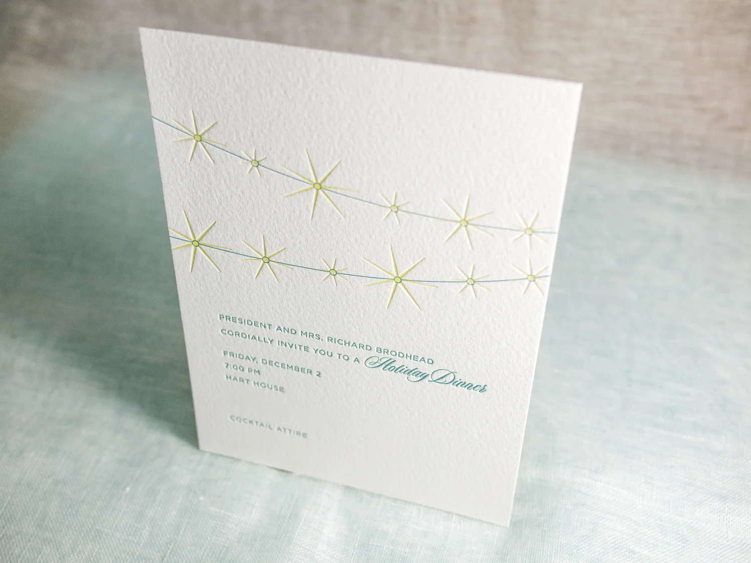 Lights Letterpress Holiday Card