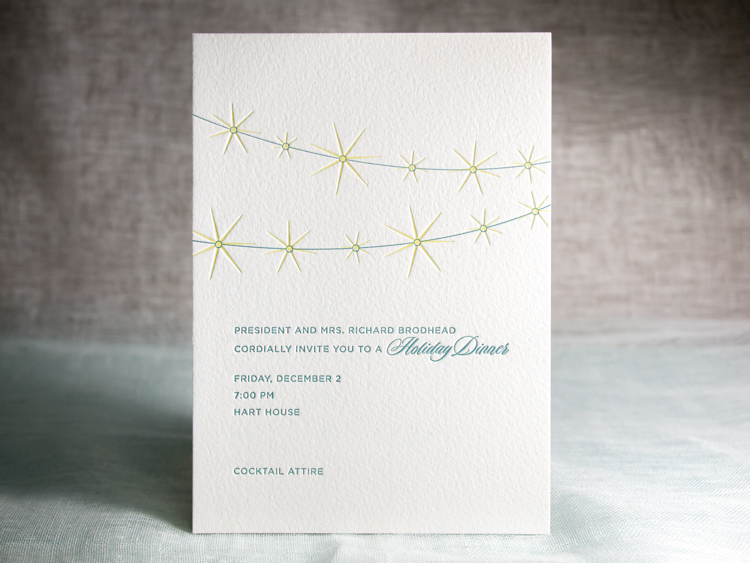 Letterpress Holiday Card