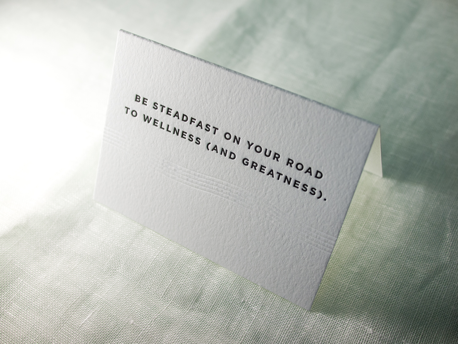 Folded Letterpress Card