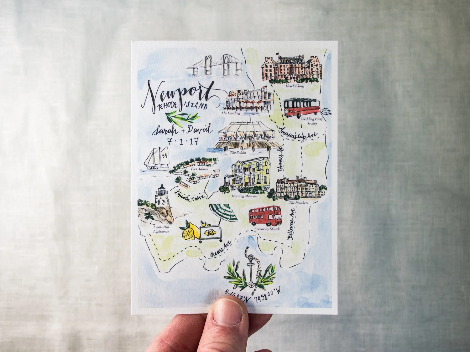 Wedding Map Card