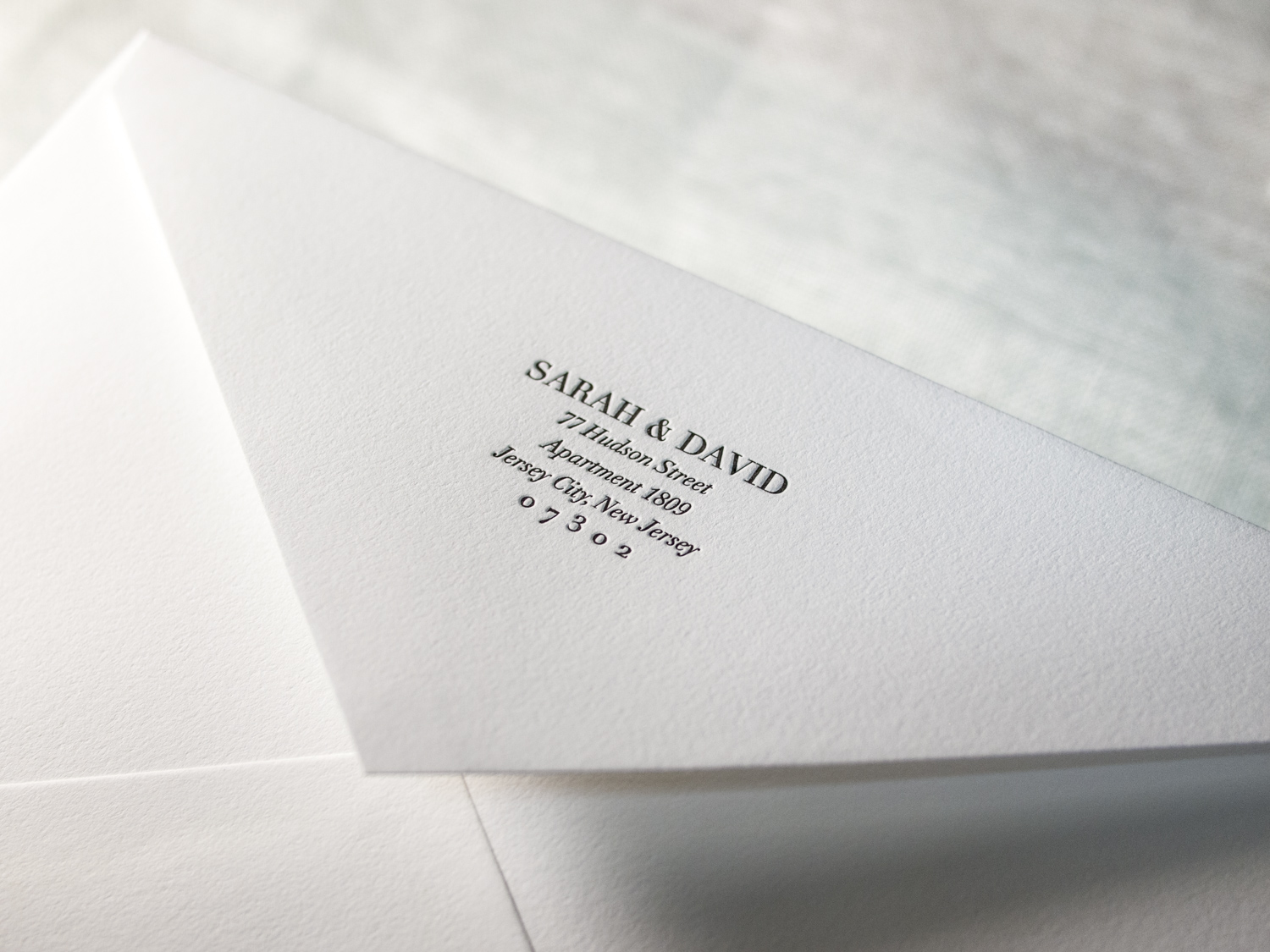 Letterpress Envelope Flap