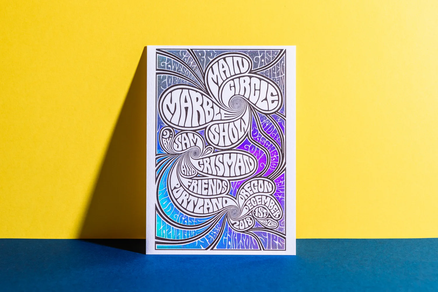 Letterpress Foil Postcard