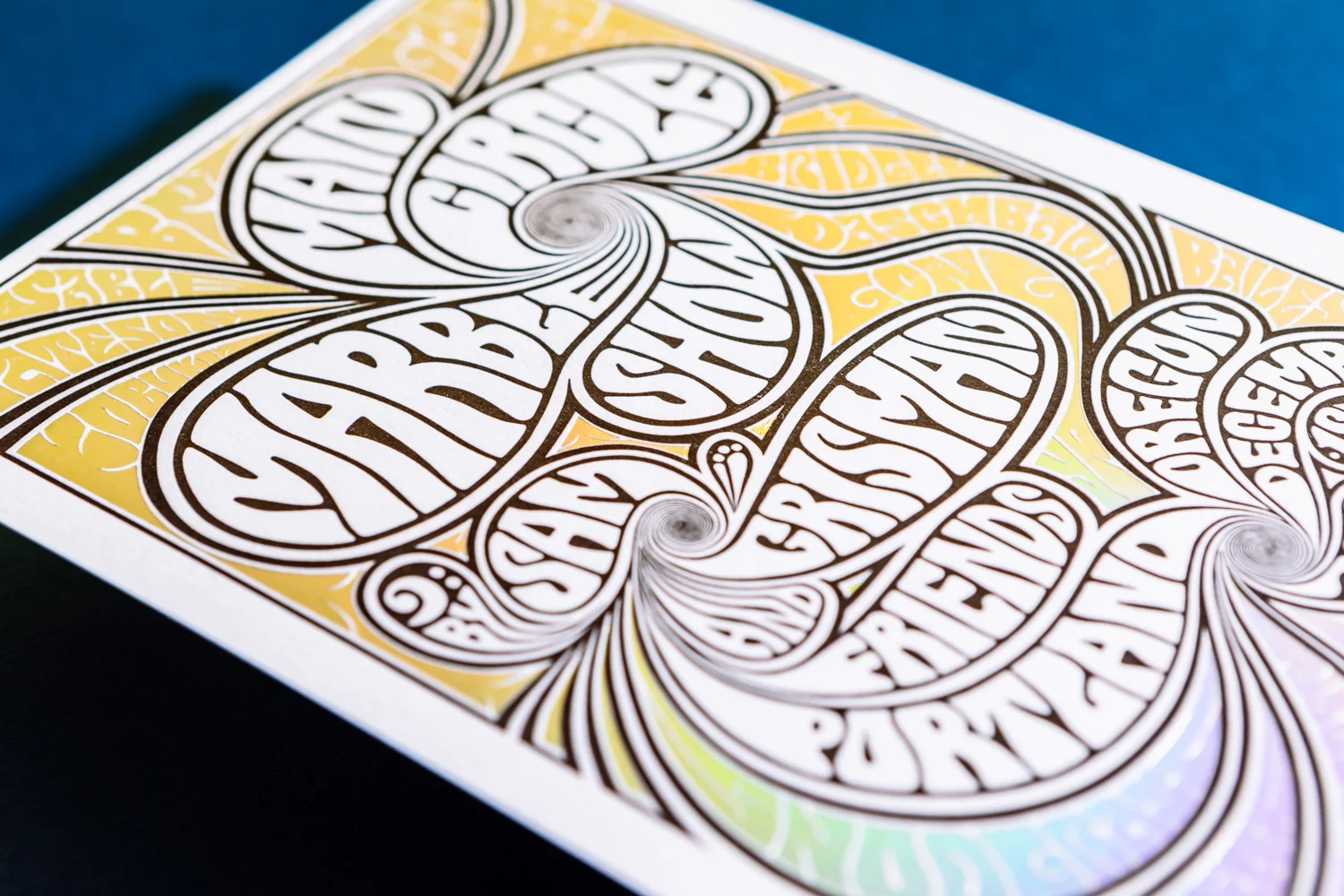 Holographic Foil Postcard