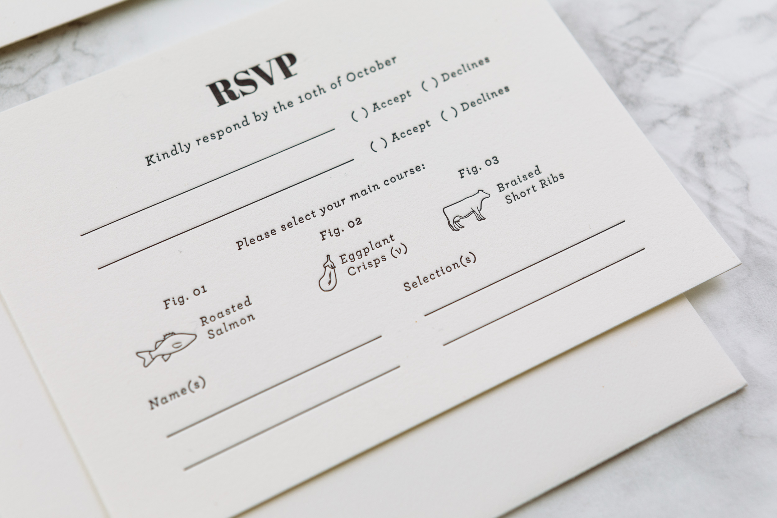 Letterpress RSVP