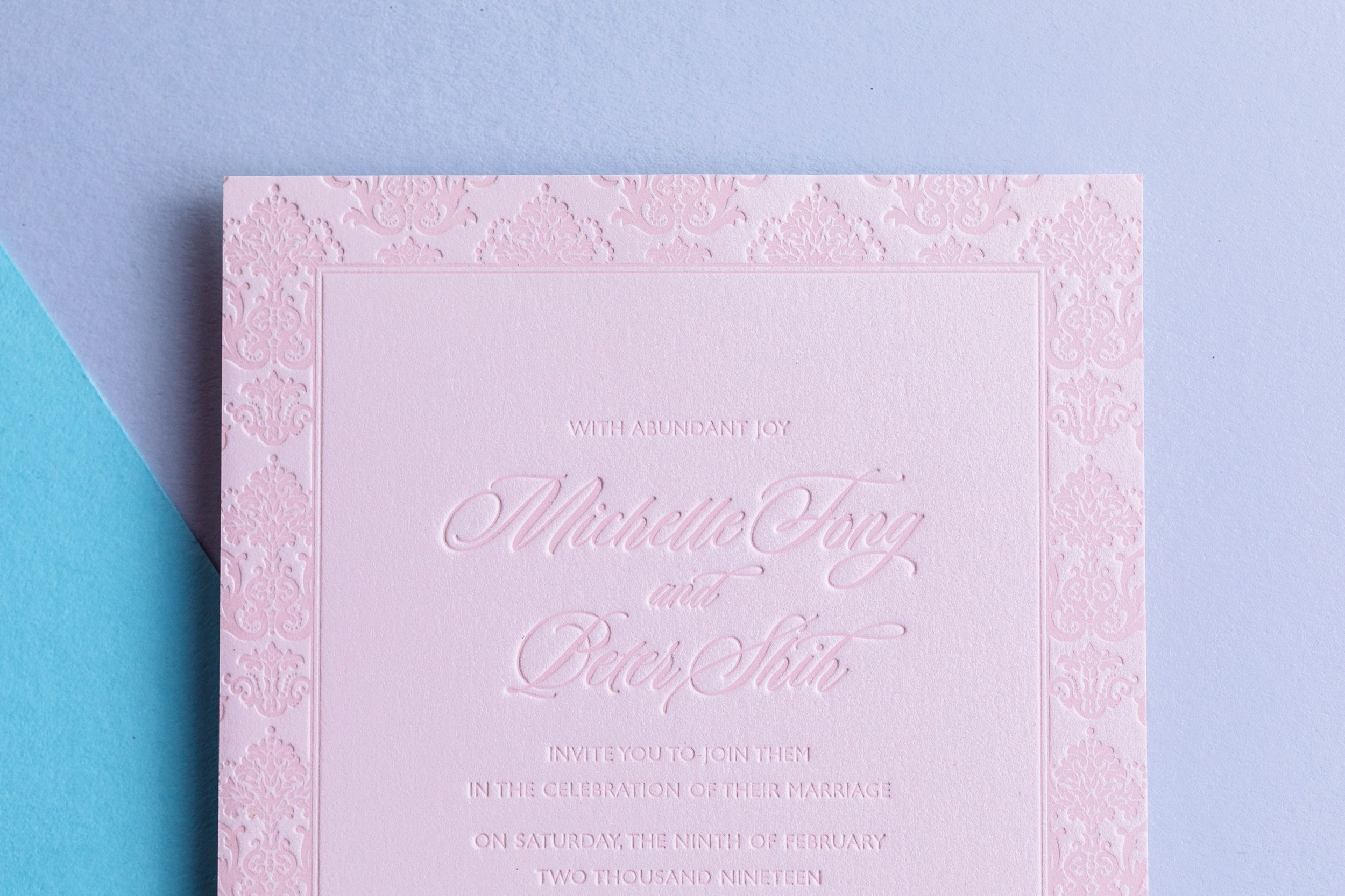 Blush Wedding Invitation