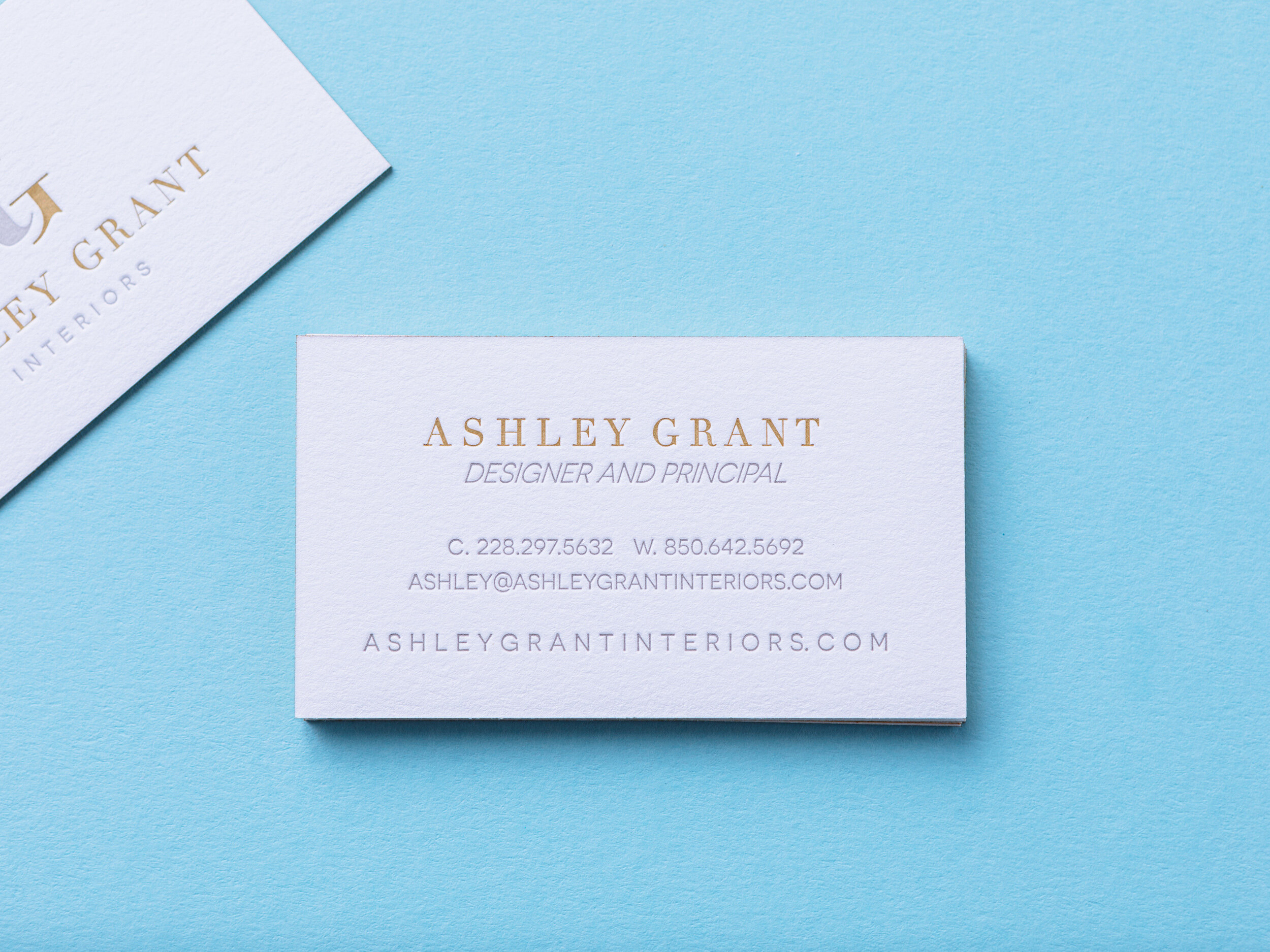 Duplexed Letterpress Business Card