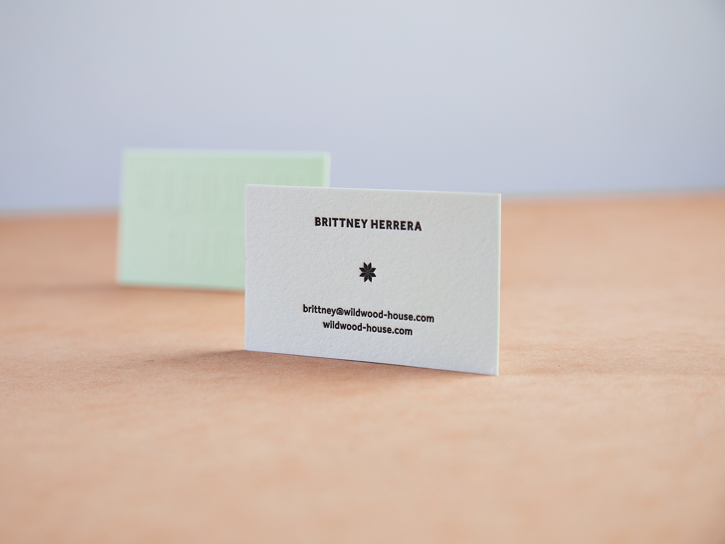 Letterpress Duplexed Business Card