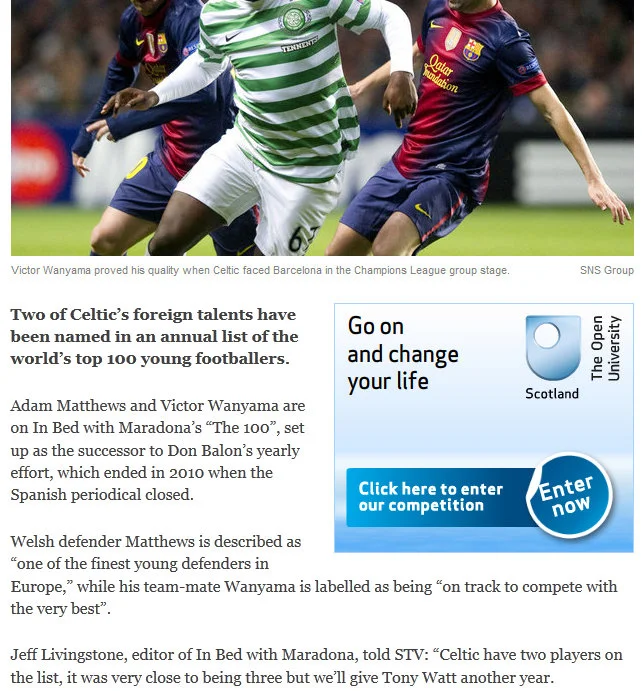 STV Sport, December 2012