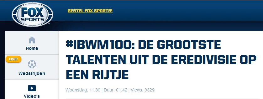 Fox Sports (Netherlands), December 2014
