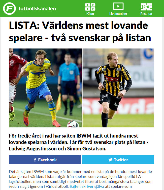 Footballskanalen, December 2015