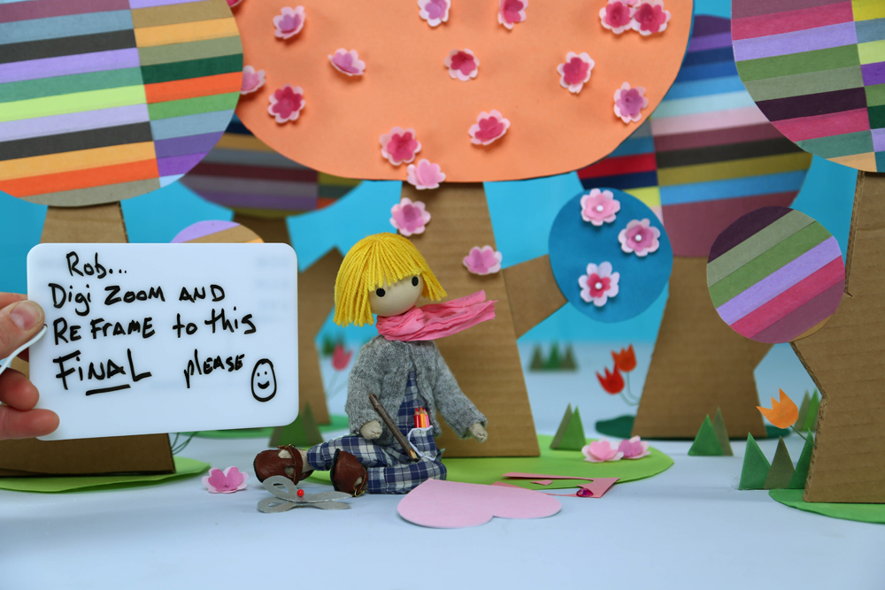 On set — shooting episode 6, "Windy's Valentine". We have polite boards :)