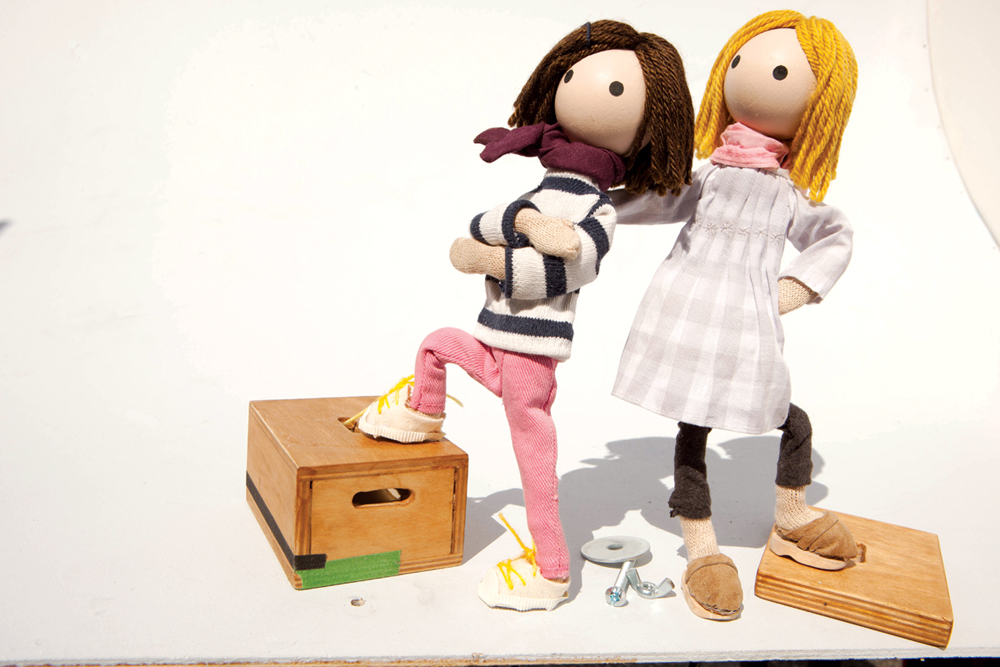 Judith (left) and Robin (right) — feeling proud and ready for action (we have a cameo in our Christmas episode)!