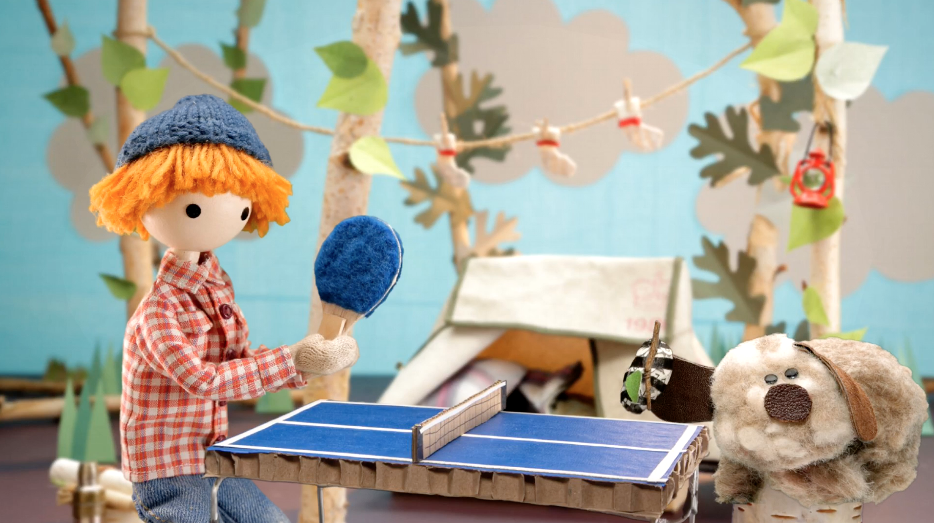 Play Easter egg ping pong with Jean Cloud & Foggy