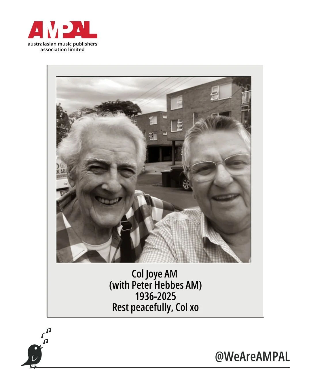 Col Col Song Remembering Col Joye AM (1936-2025) - A Pioneer Who Shaped Australasian ...
