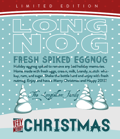 Custom Egg Nog Labels