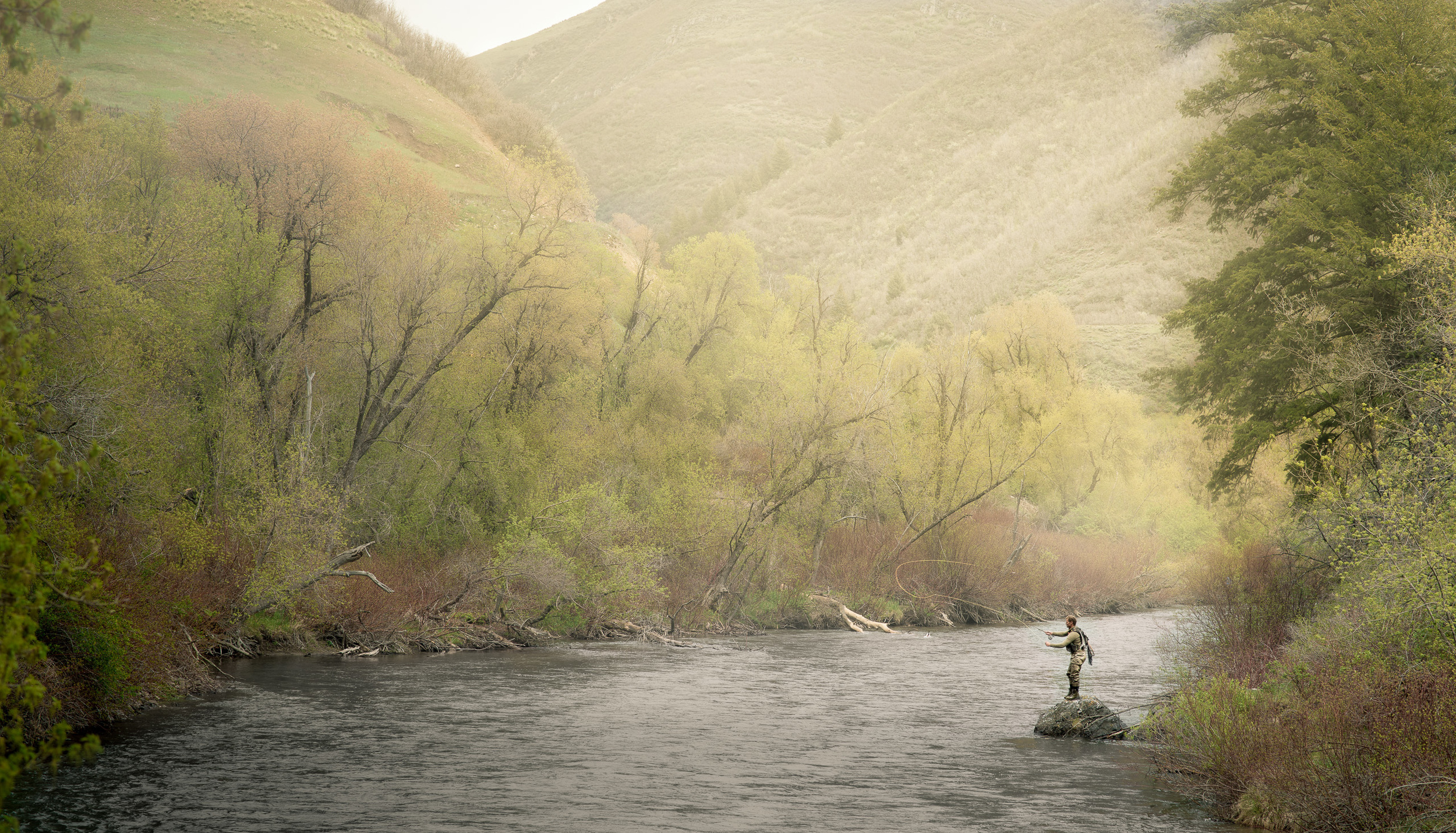 Fly fishing on the provo river